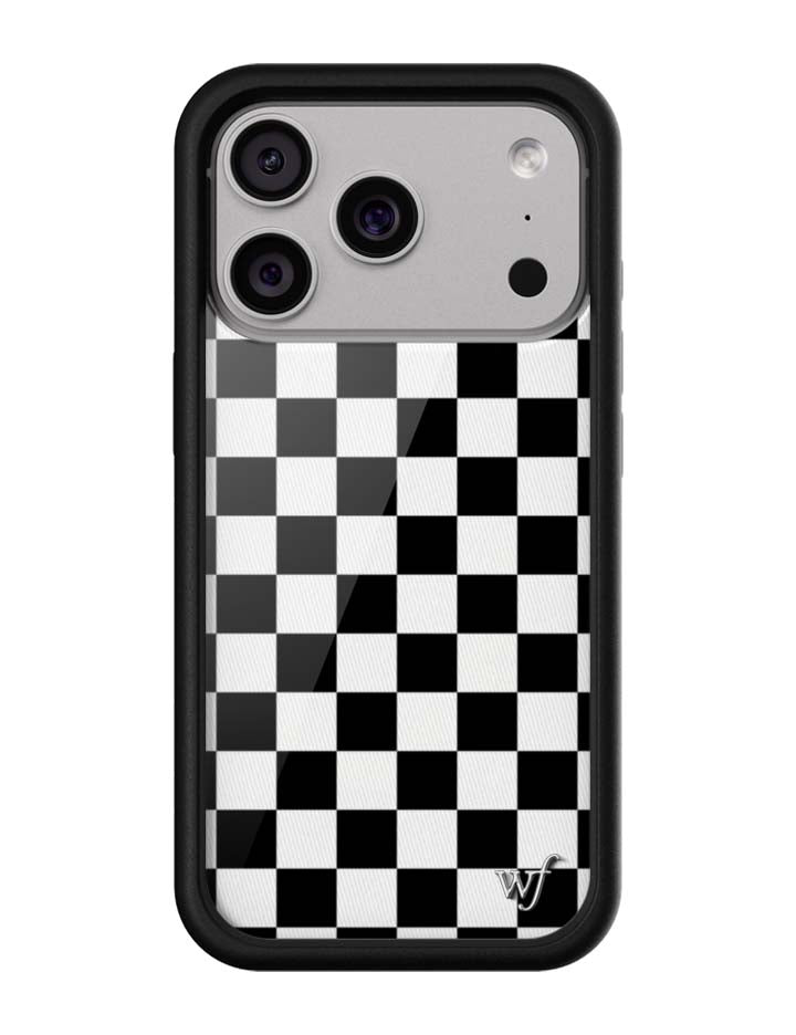 Checkers | Black iPhone Case