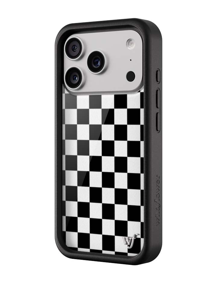 Checkers | Black iPhone Case