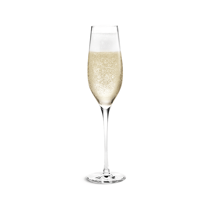 Holmegaard Cabernet Champagne Glass, Clear, 9.8 Oz, 6 Pcs.