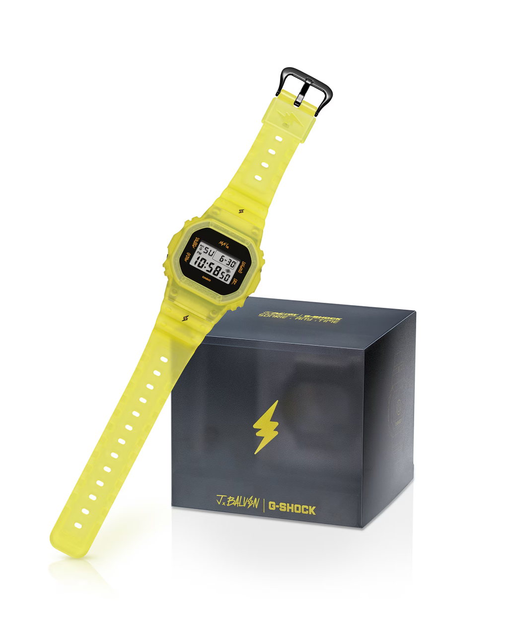 Casio G-Shock x J Balvin DWE5600JB-1A9 Watch | Matte Yellow