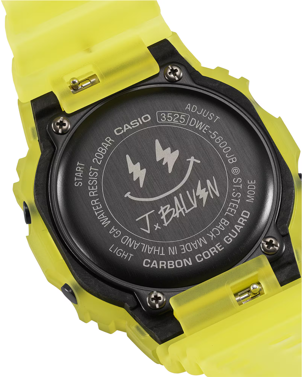 Casio G-Shock x J Balvin DWE5600JB-1A9 Watch | Matte Yellow