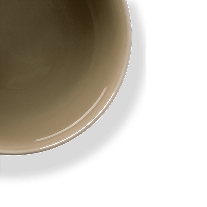Lyngby Porcelæn Rhombe Earth Bowl, Clay, Ø: 6.9"