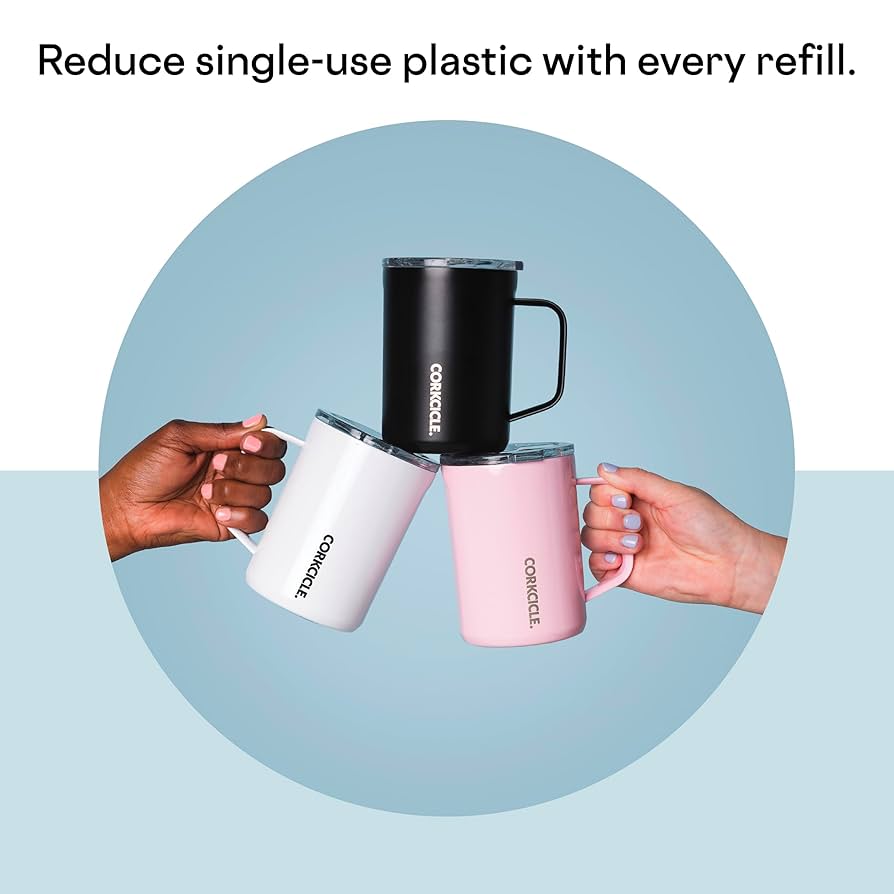 Corkcicle Origins Coffee Mug - 22oz | Snow Leopard