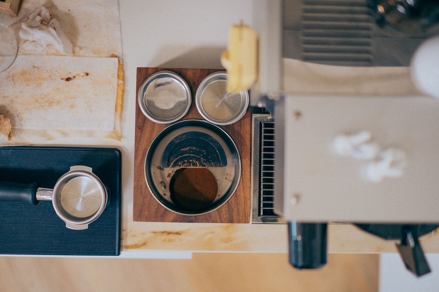 Saint Anthony Industries The Bloc Espresso Knock Box + Tamp Station