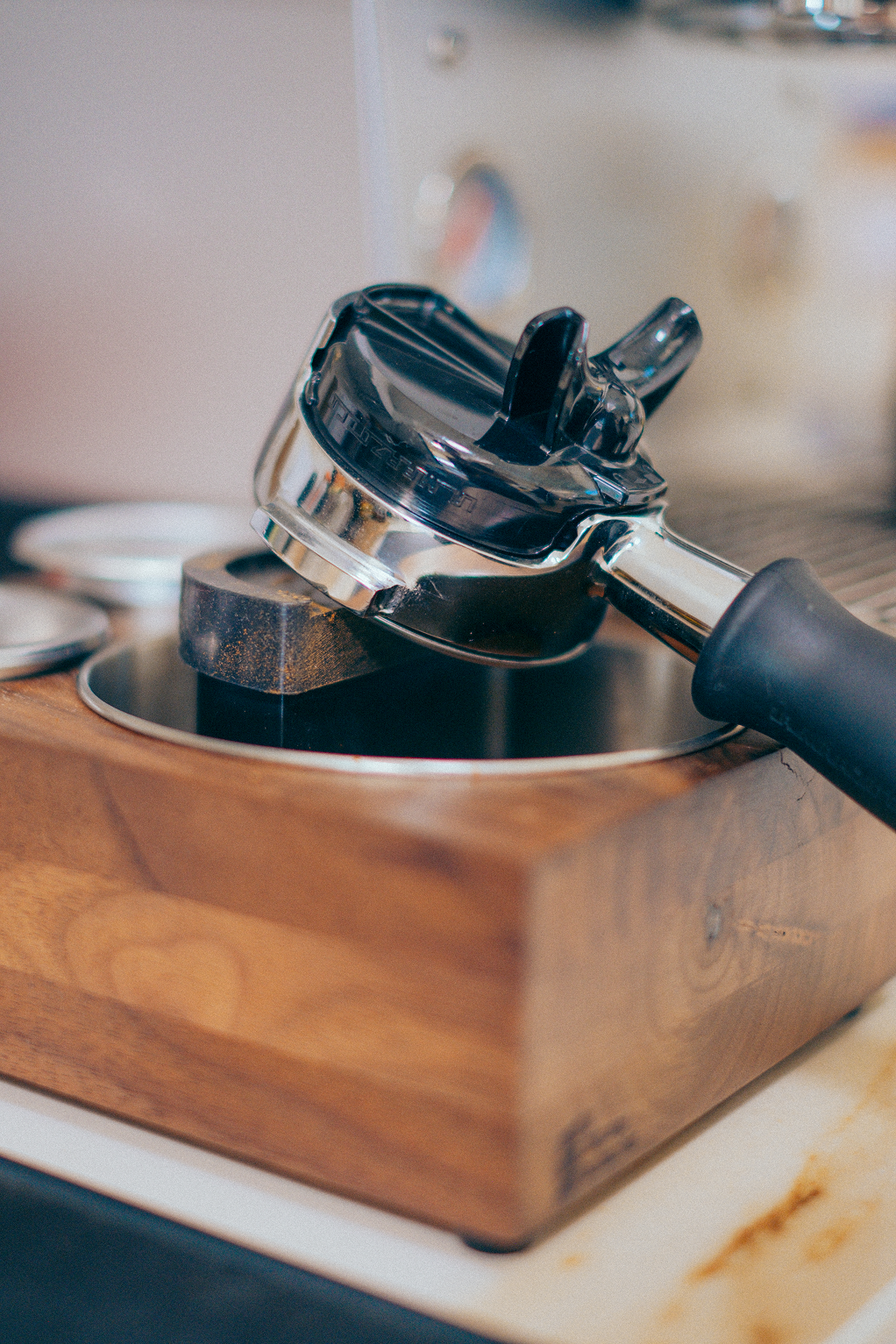Saint Anthony Industries The Bloc Espresso Knock Box + Tamp Station