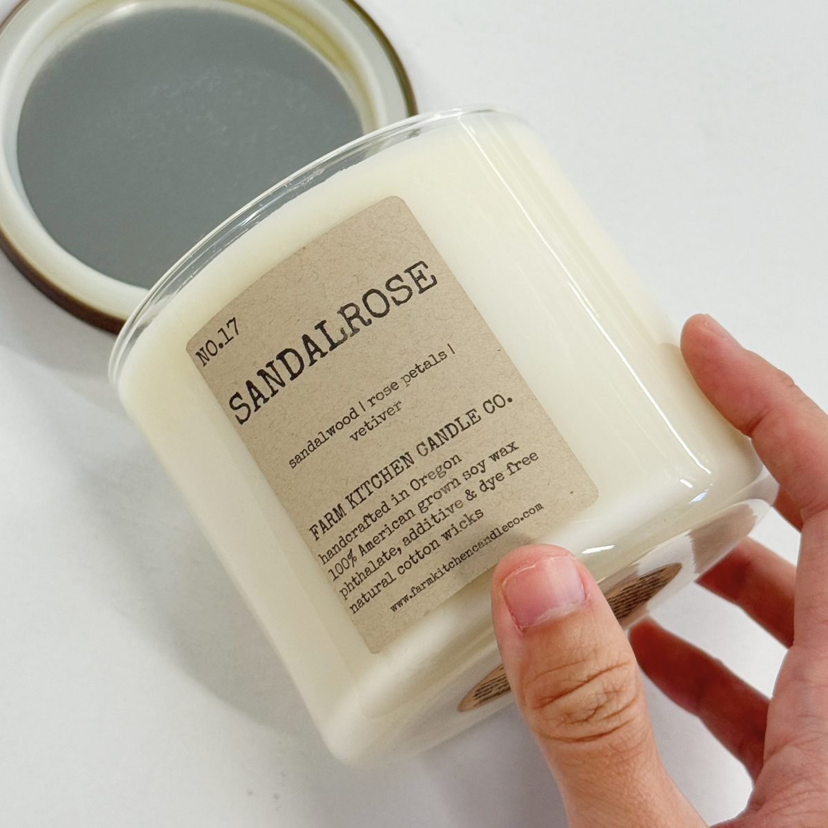 Farm Kitchen Sandalrose Soy Candle 2