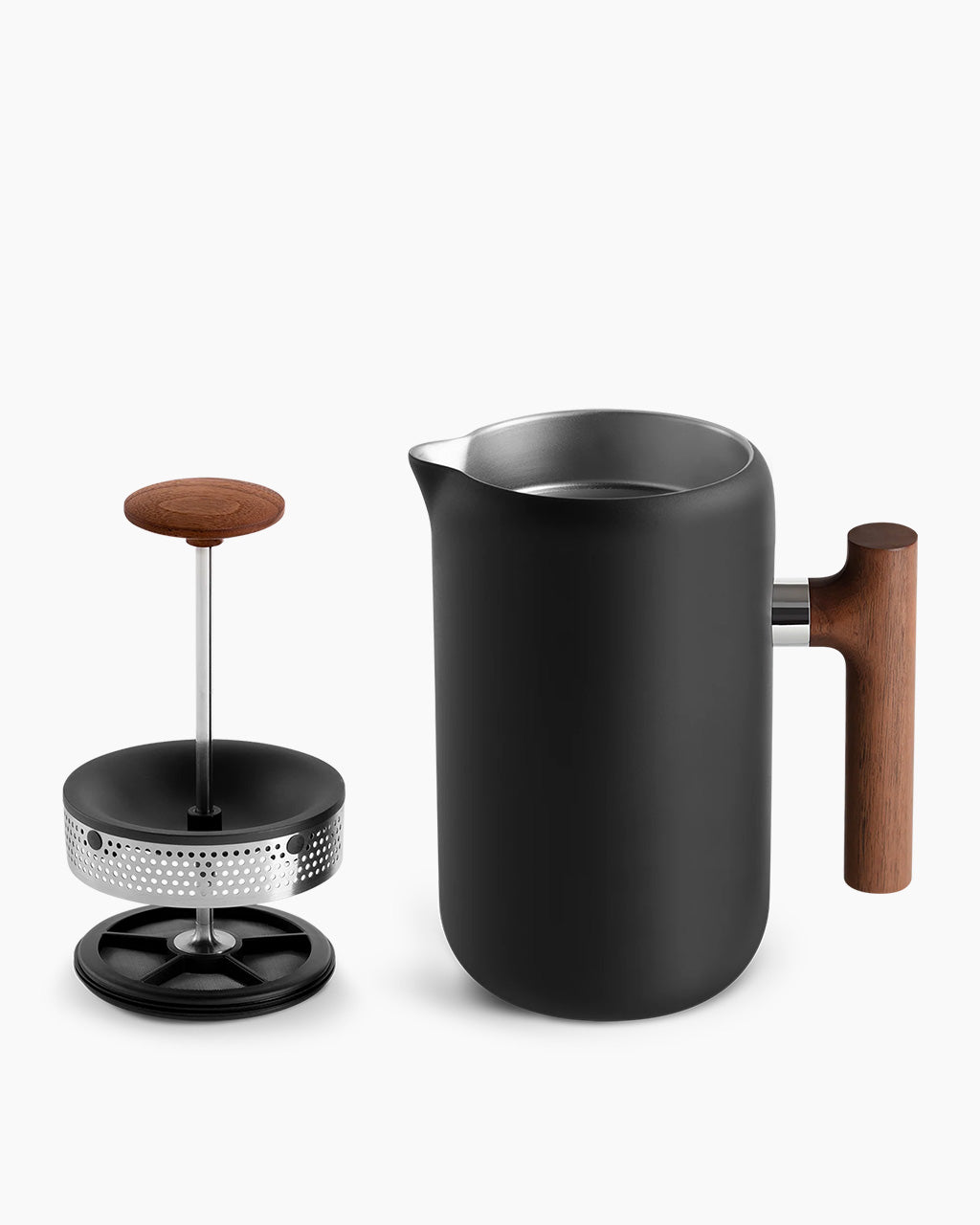 Fellow Clara French Press Black Wood