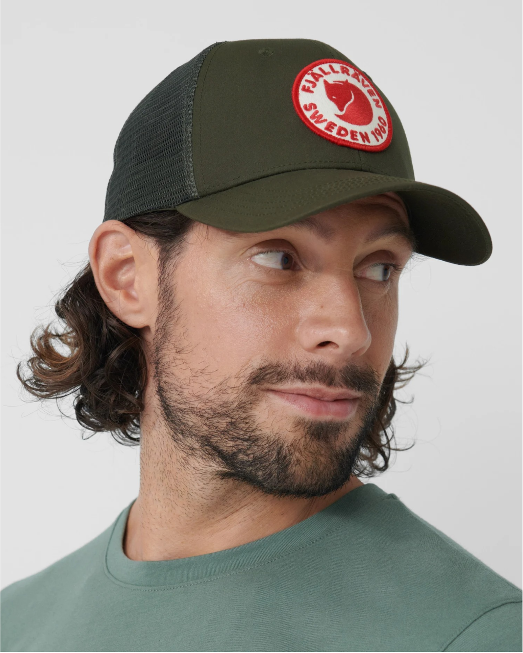 Fjallraven 1960 Logo Langtradarkeps Hat | Green