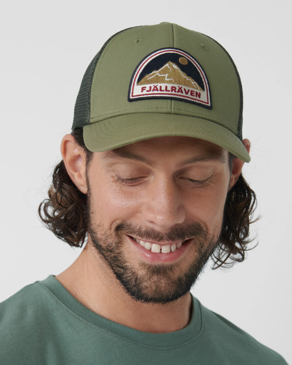 Fjallraven Badge Langtradarkeps Hat | Green