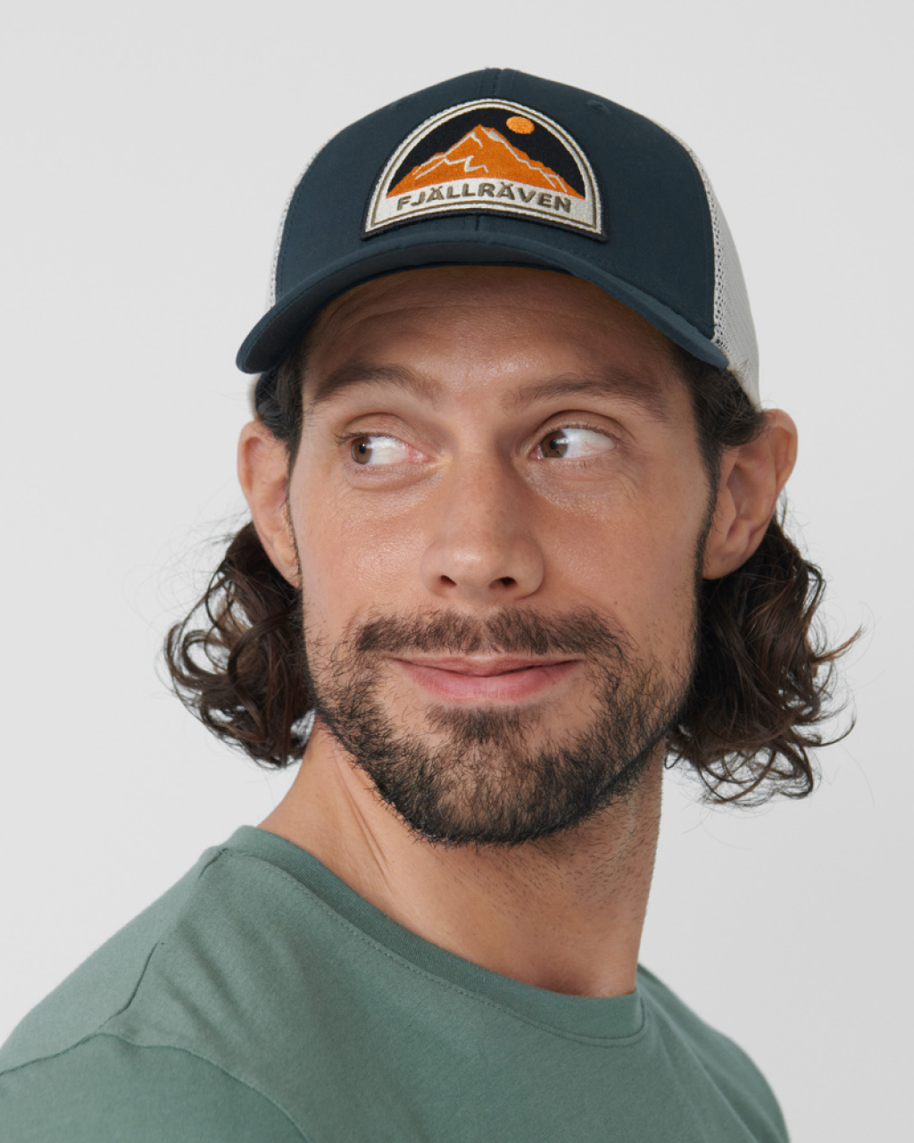 Fjallraven Badge Langtradarkeps Hat | Navy