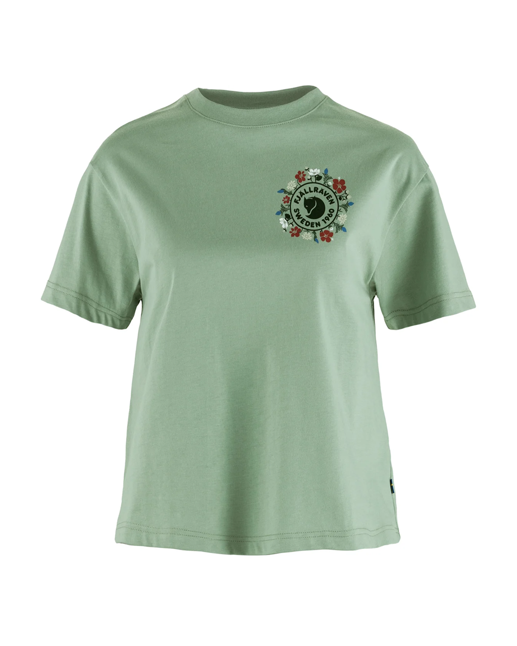Fjallraven Fjällblomster Logo T-shirt - Women's | Misty Green