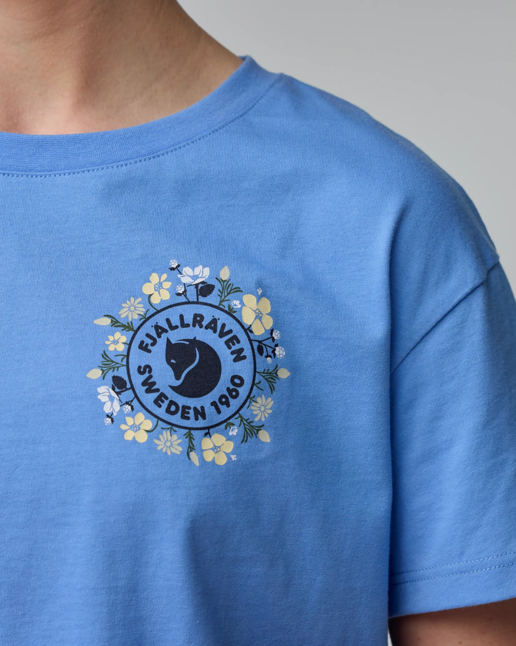 Fjallraven Fjällblomster Logo T-shirt - Women's | Ultramarine