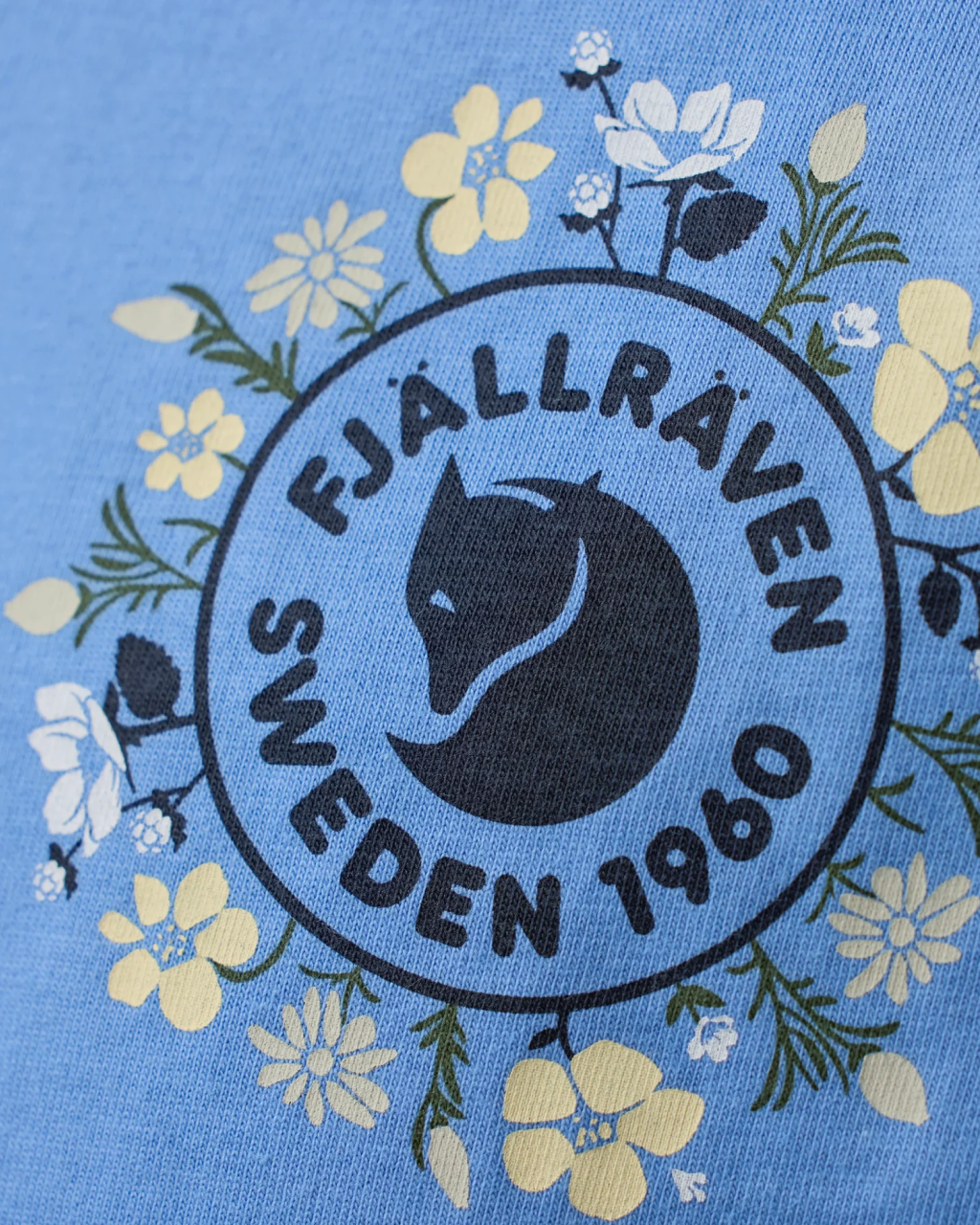 Fjallraven Fjällblomster Logo T-shirt - Women's | Ultramarine