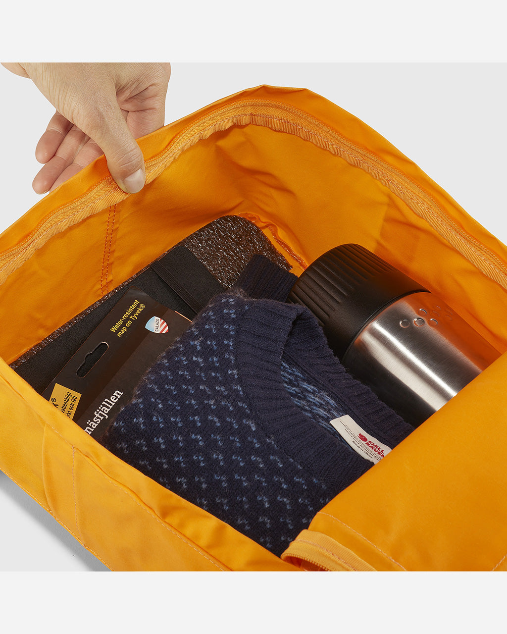 Fjallraven Kanken Rainbow Backpack | Yellow