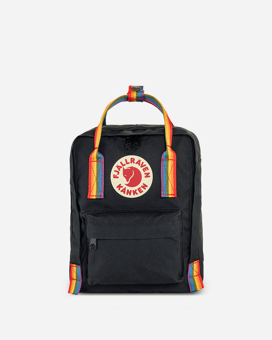 Fjallraven Kanken Rainbow Mini Backpack | Black