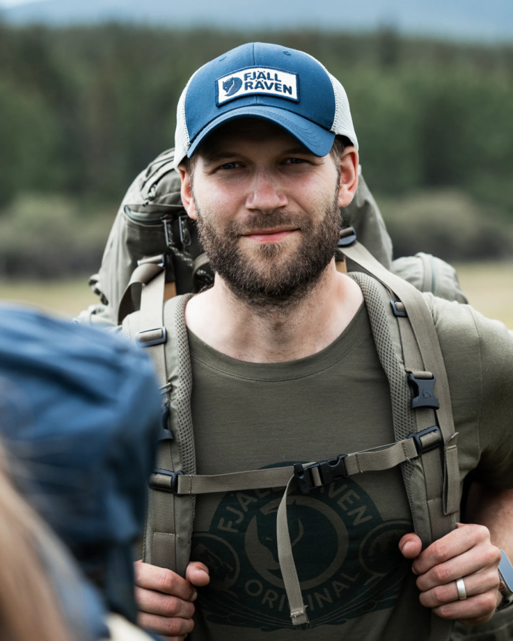 Fjallraven Langtradarkeps Hat | Navy