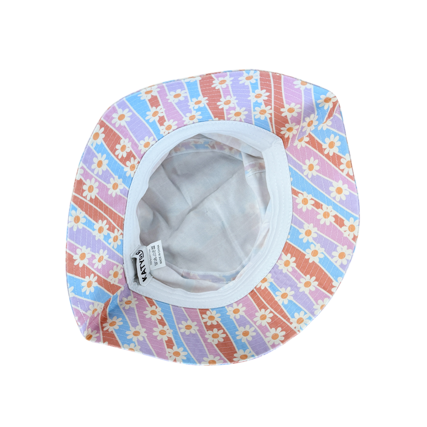 Katydid Vintage Bucket Hat - Pink Daisies