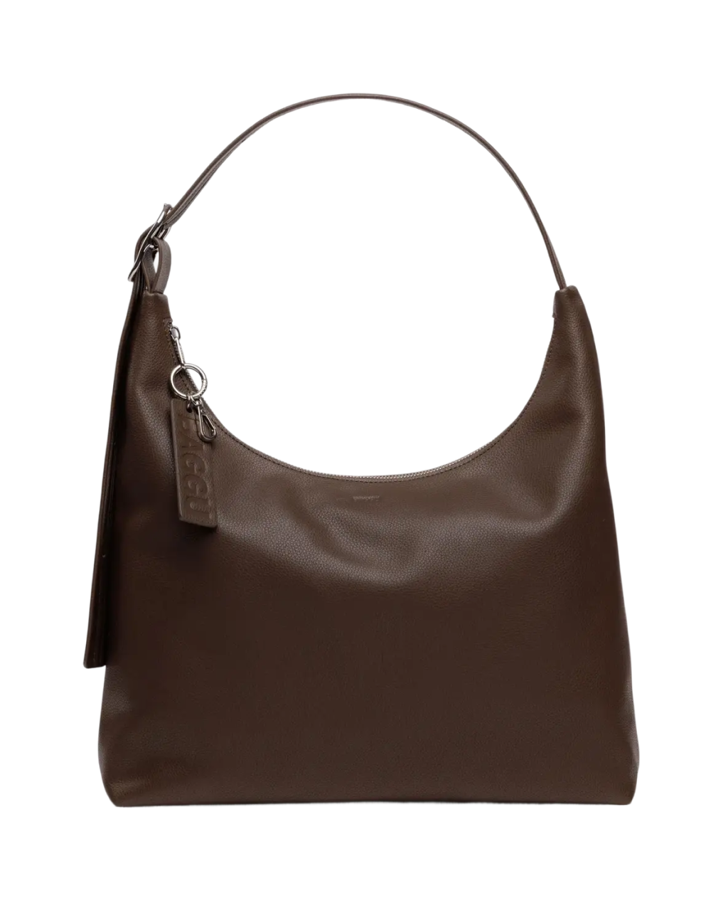 Brown leather handbag on a white background | Mahogany