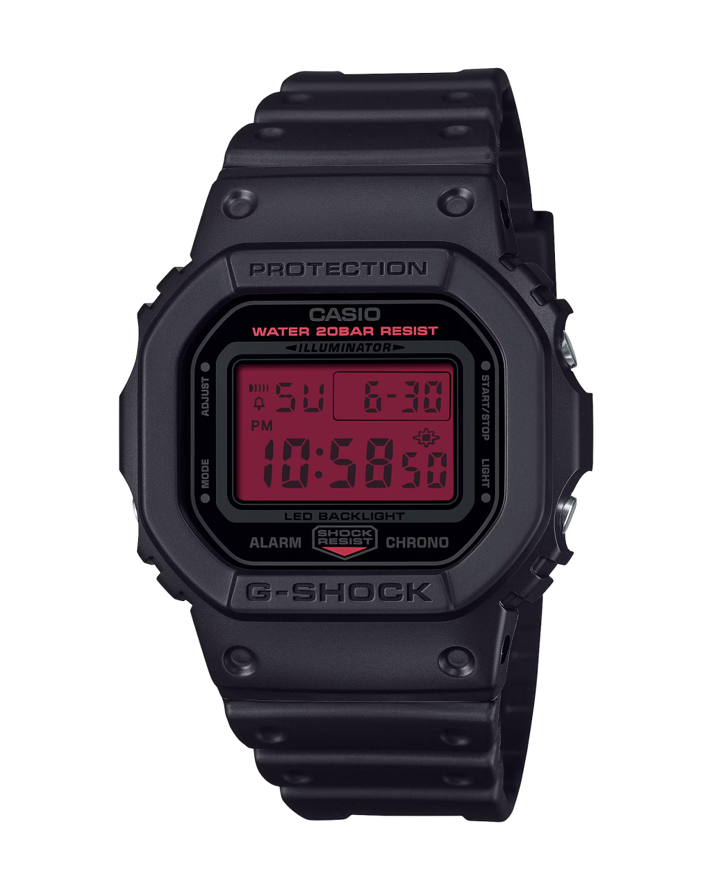 G-Shock DW5600BBR-1 | Black Red