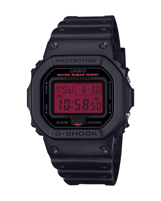 G-Shock DW5600BBR-1 | Black Red