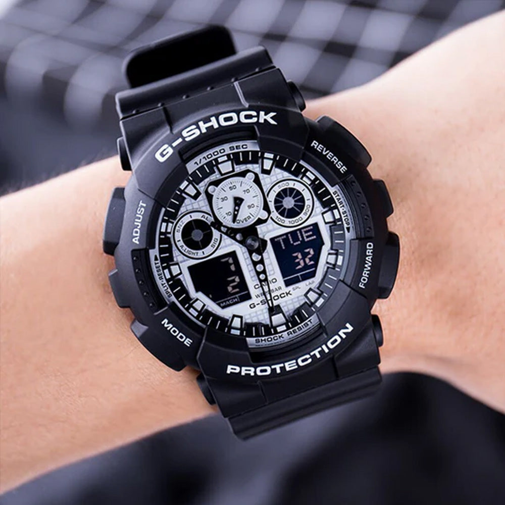 G-Shock GA-100BW-1ACR | Black White