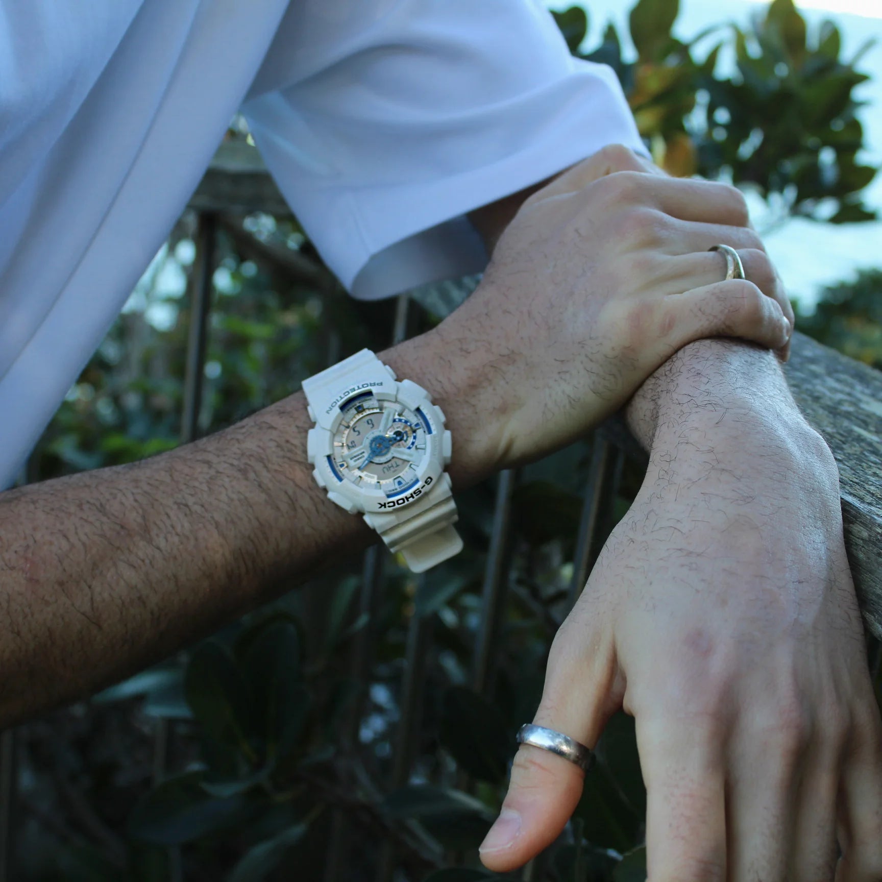 G-Shock GA110HDS-7A | White | Wrist Shot