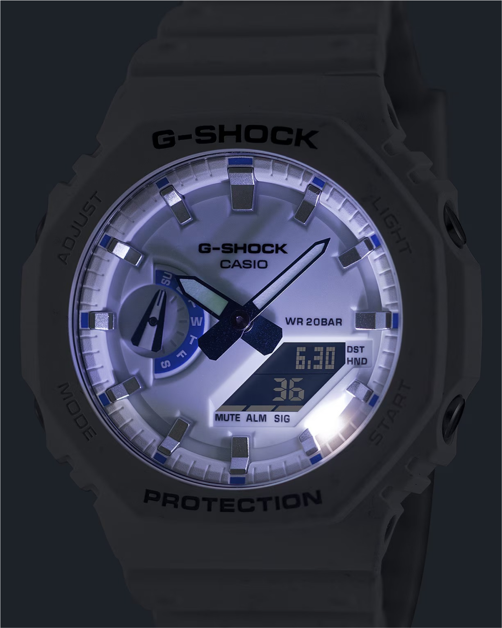 G-Shock GA2100HDS-7A | White