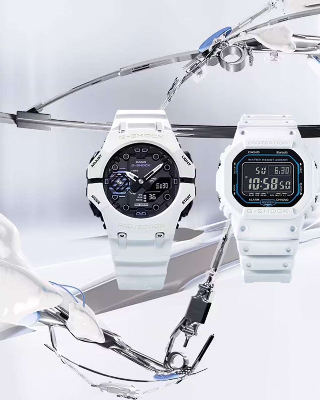 G-Shock GAB001SF-7A | White