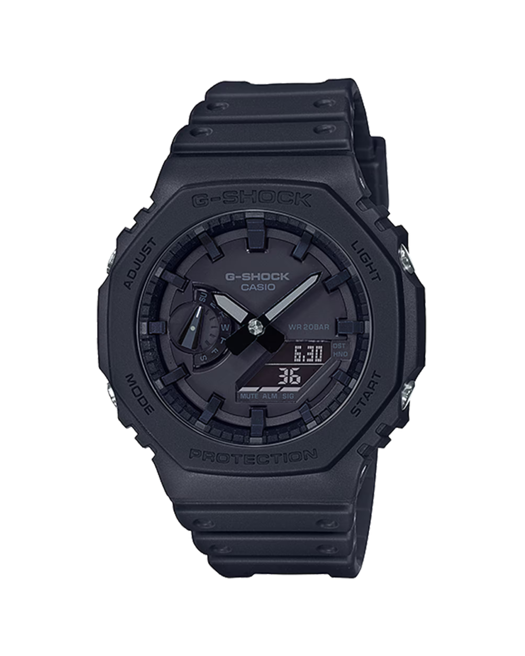 G-Shock GA-2100-1A1 Analog Digital Watch - All Black