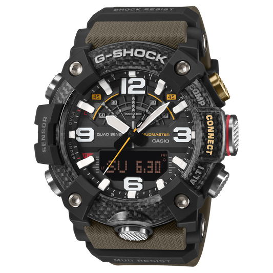 G-Shock GGB100X-1A3 MUDMASTER watch, front view