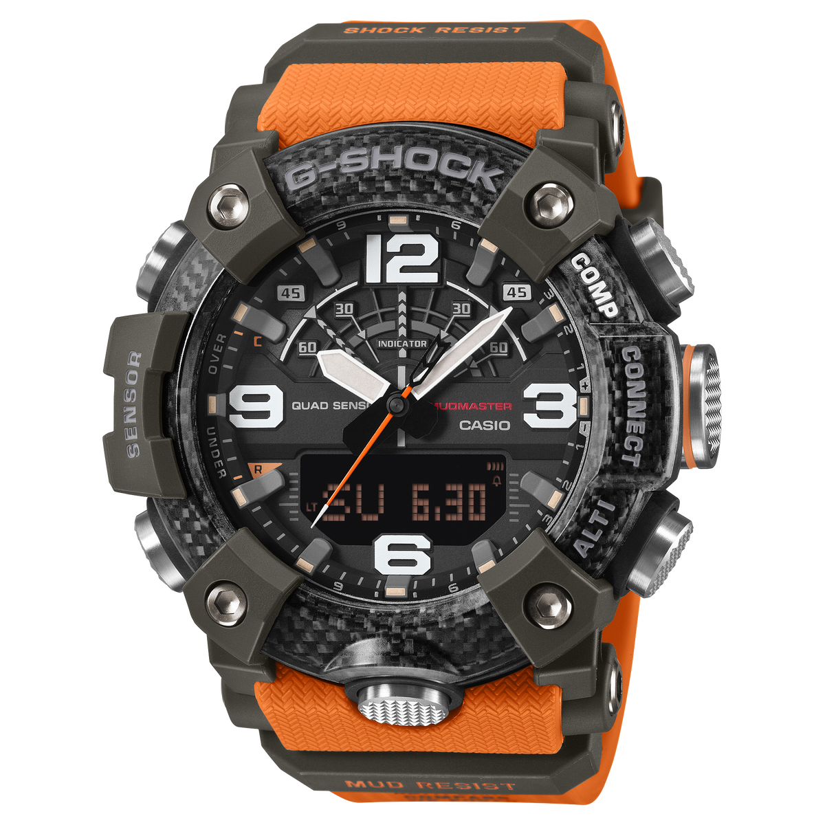 G-Shock GGB100X-1A9 MUDMASTER watch, front view