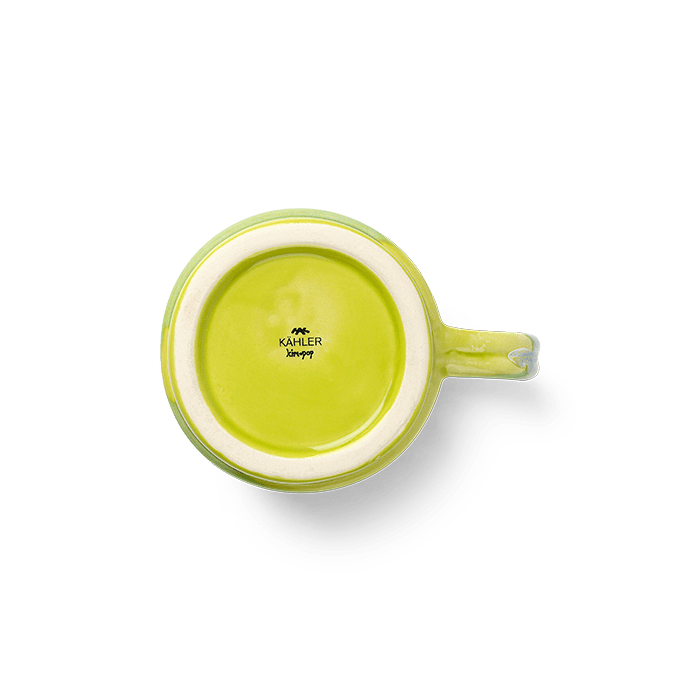Kähler Poppery Mug with Handle, Apple Green/Mint, 11.8 Oz