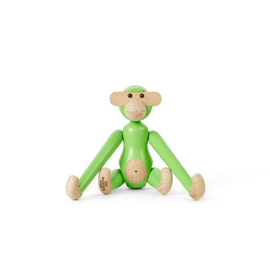 Kay Bojesen Monkey, Mini, Light Green, H: 3.7"
