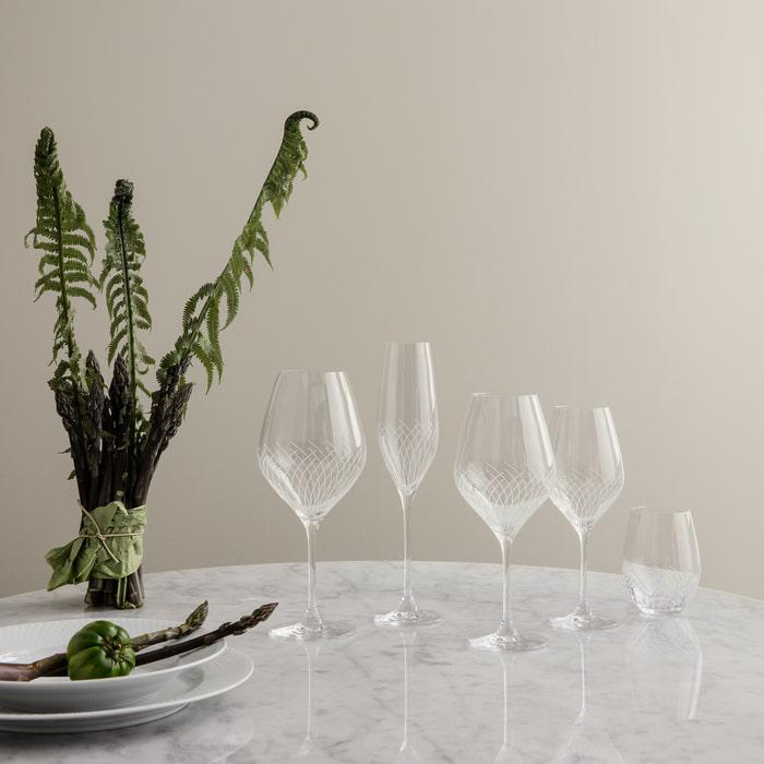 Holmegaard Cabernet Lines Tumbler, Clear, 8.5 Oz, 2 Pcs.