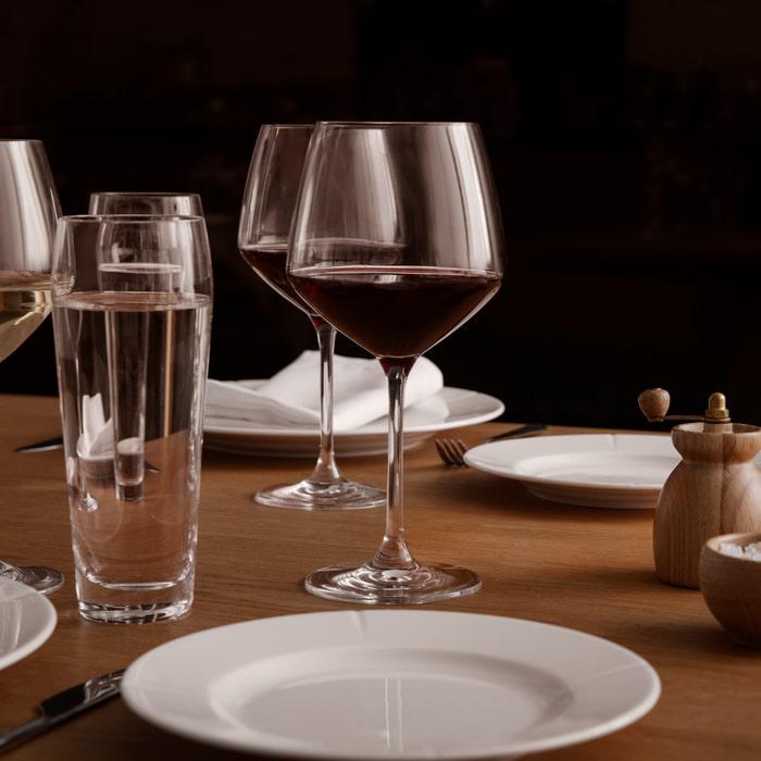 Holmegaard Perfection Burgundy Glass, Clear, 20 Oz, 6 Pcs.