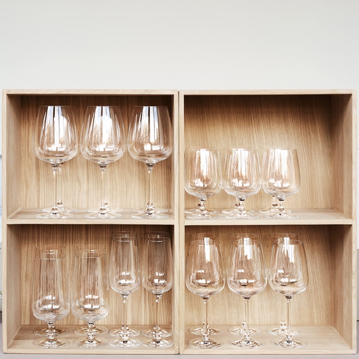 Holmegaard Bouquet Red Wine Glass, Clear, 21 Oz, 6 Pcs.