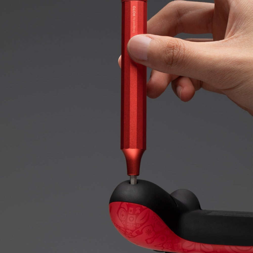 HOTO Precision Manual Screwdriver Pen | Vermillion Red
