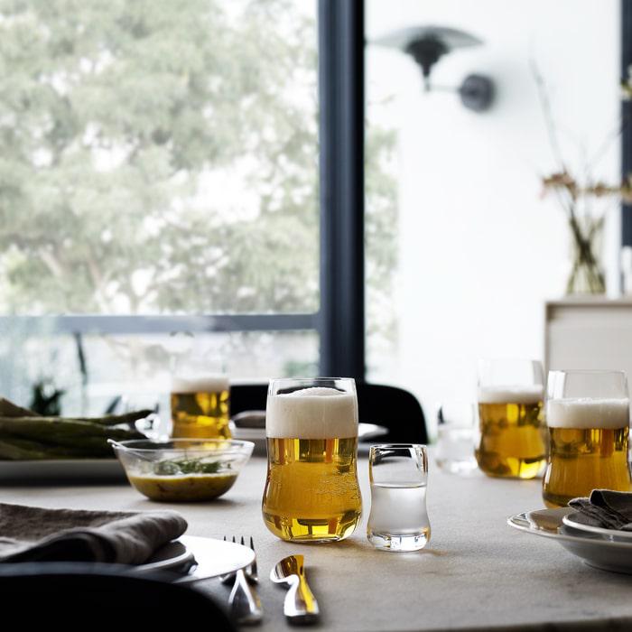 Holmegaard Future Tumbler, Clear, 12.5 Oz, 4 Pcs.