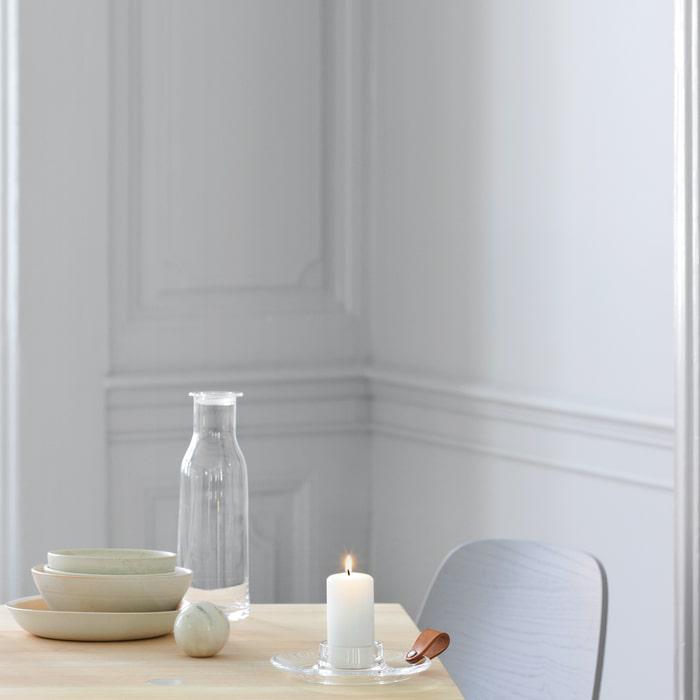 Holmegaard Design With Light Block Candleholder, Clear, D: 6.7"