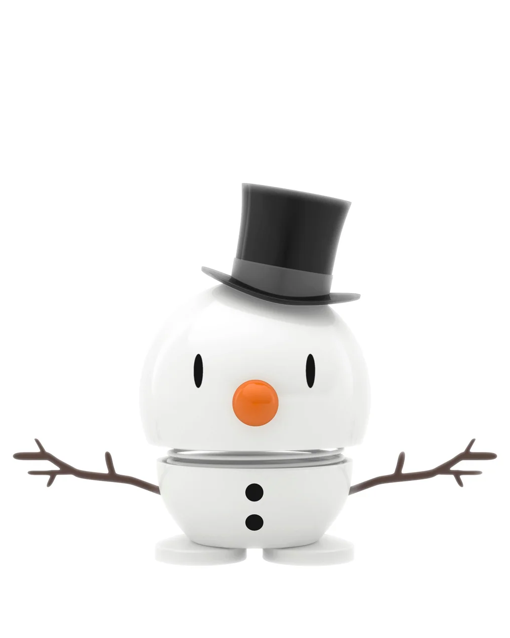 Hoptimist Holiday Snowman S White