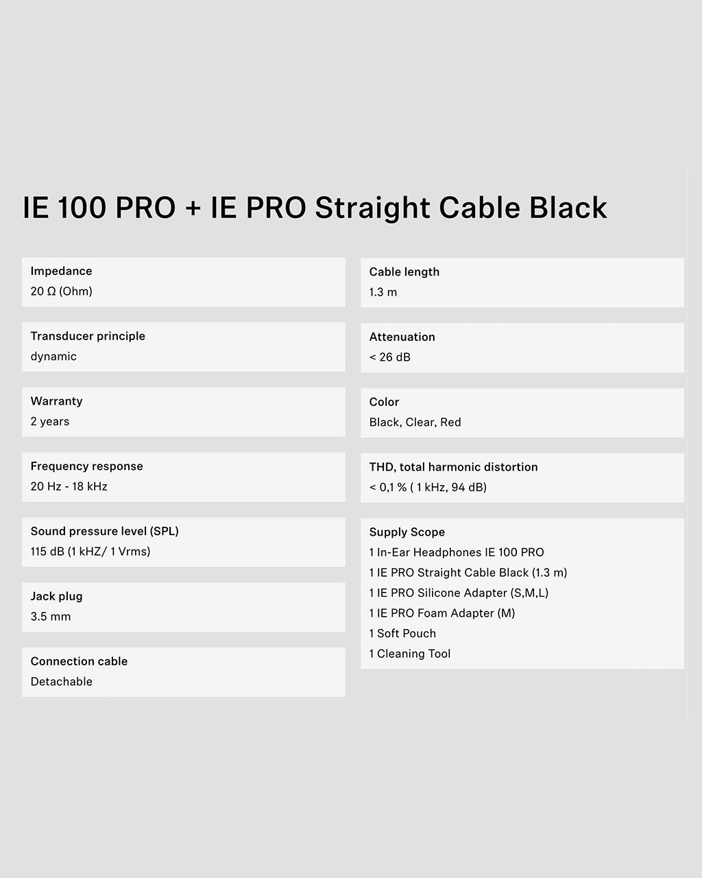 Sennheiser IE 100 PRO Wired Earphone