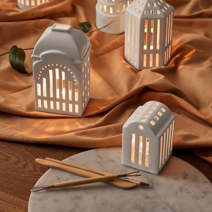 Kähler Urbania Lighthouse Smithy, White, H: 4.1