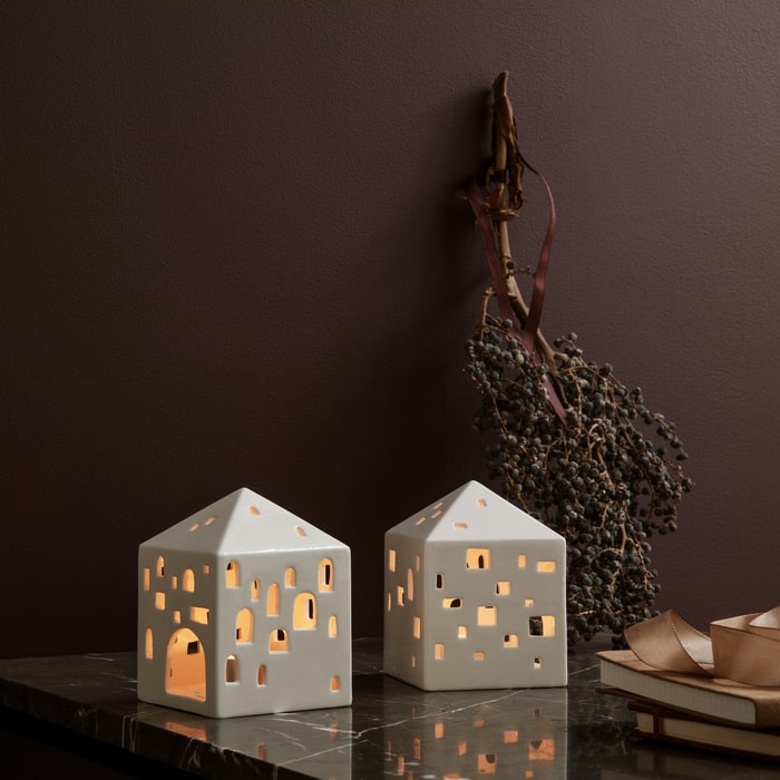 Kähler Urbania Lighthouse Town House, White, H: 4.9"