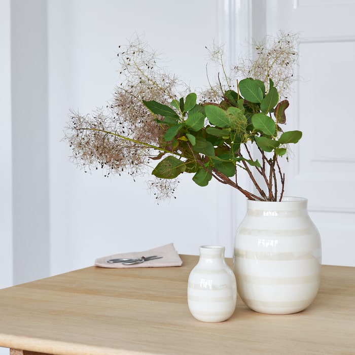 Kähler Omaggio Vase, Mother Of Pearl