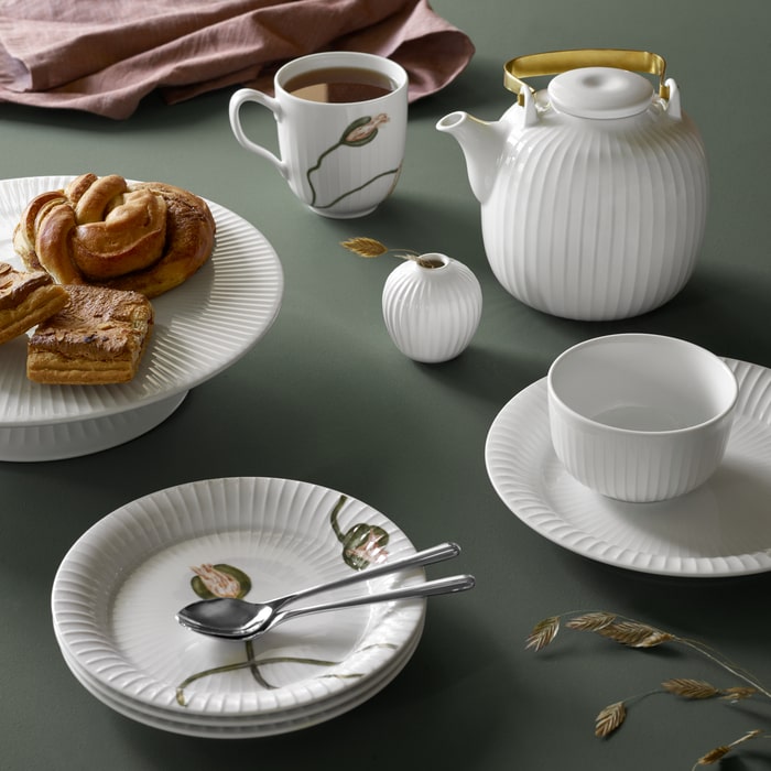 Kähler Hammershøi Cake Dish, White, Ø: 11.8