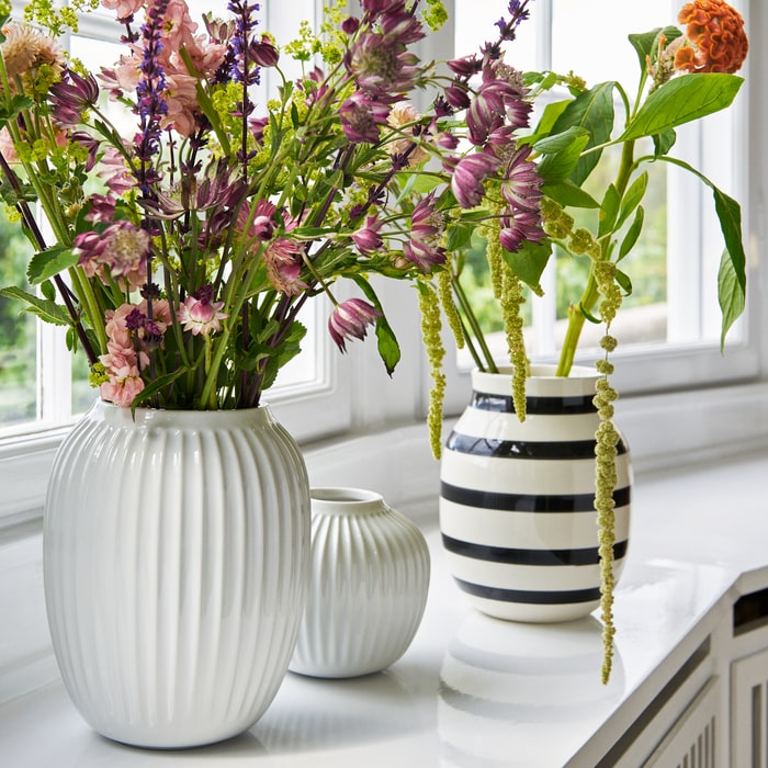 Kähler Omaggio Vase, Black