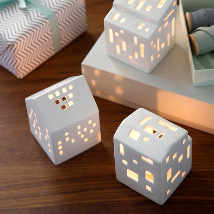 Kähler Urbania Lighthouse Functio, White, H: 3.5"