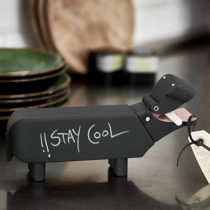 Kay Bojesen Hippo, Black, H: 4.9"