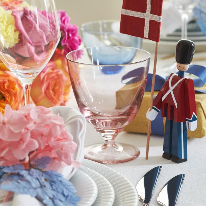 Kay Bojesen Standard-Bearer, Red/Blue/White