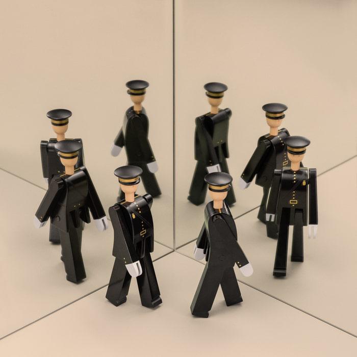 Kay Bojesen Police Officer, Black, H: 7.9"